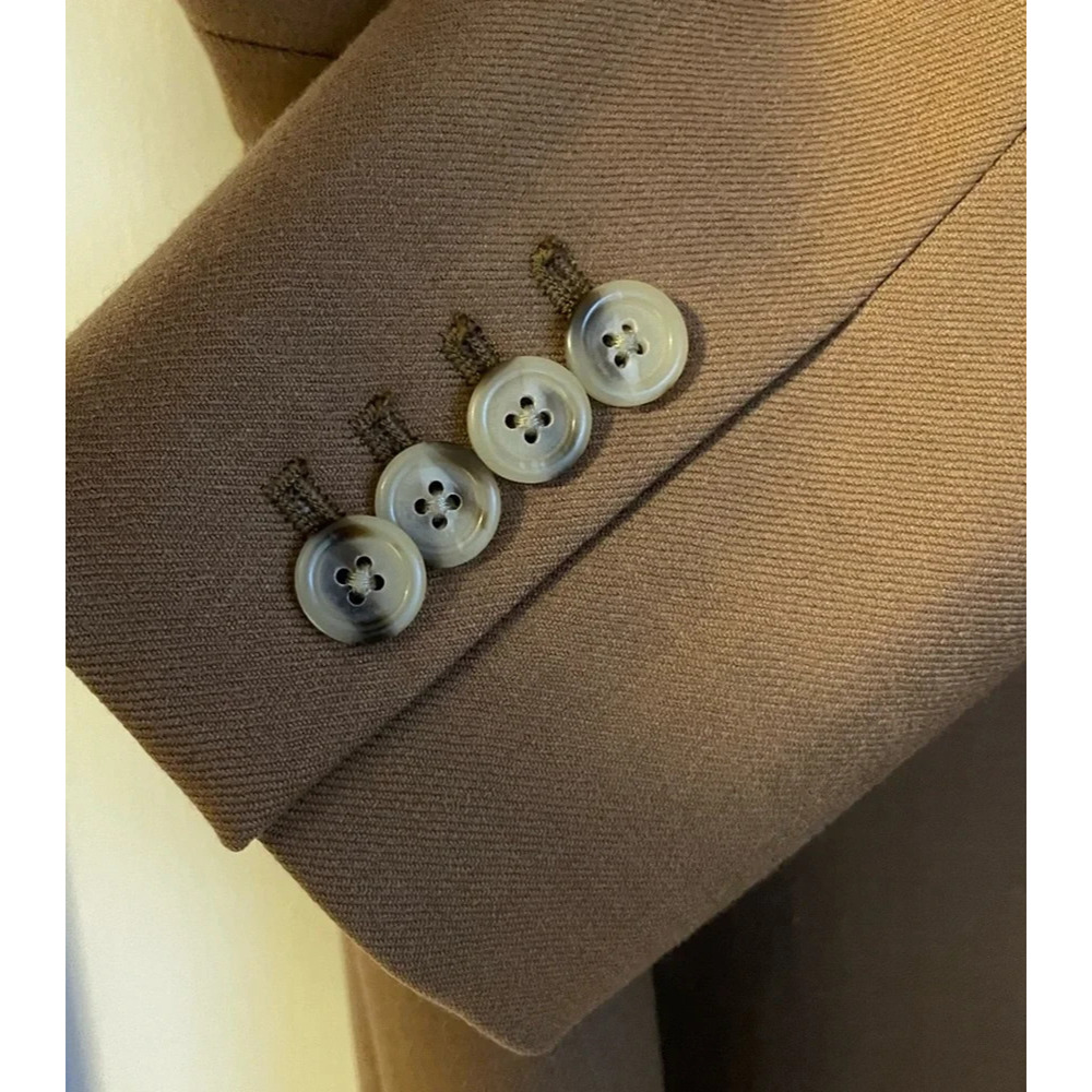 J Crew Regent Blazer Camel Brown Wool B0323 One Button Lined 6 S - Picture 6 of 10
